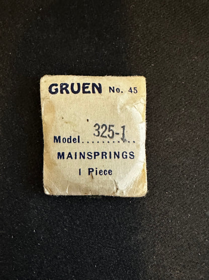 Gruen Factory Mainspring for Gruen caliber 325, 325-1 - Steel