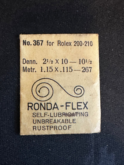 Ronda Mainspring No. 367 for Rolex caliber 200, 210 - Alloy