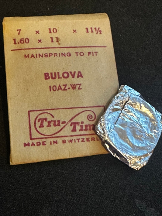 Tru-Time Mainspring for Bulova caliber 10AZ, 10WZ - Steel