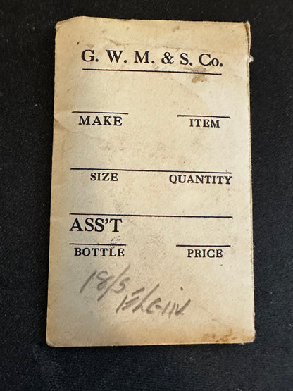G.W.M.&S. Mainspring for Elgin 18s No. 812 - Steel