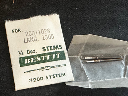 BESTFIT stems (2) for Langendorf caliber 1305 - new in envelope
