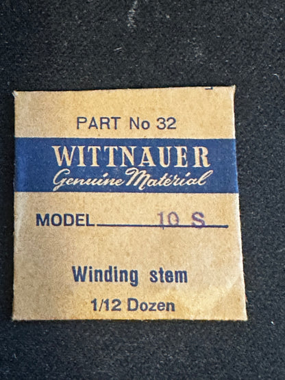 Wittnauer Factory stem for caliber 10S - new in envelope