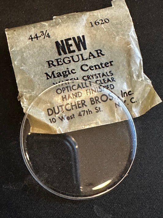 Dutcher Bros 44¾ Pocket Watch Crystal 41.15mm (1.620") - New