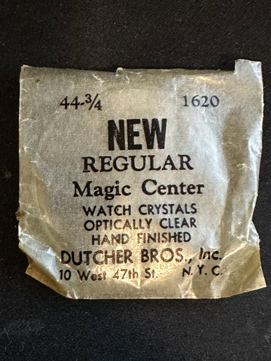 Dutcher Bros 44¾ Pocket Watch Crystal 41.15mm (1.620") - New