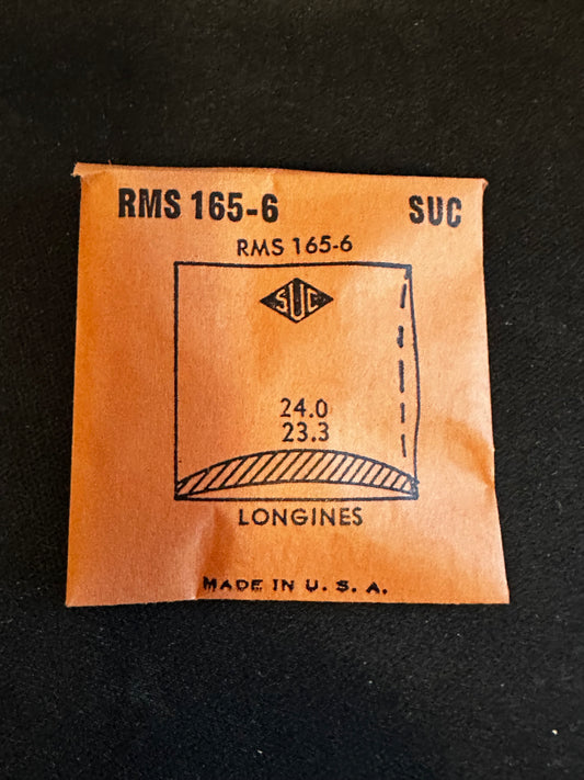 SUC Rocket Crystal RMS 165-6 for LONGINES - 24.0 x 23.3mm - New