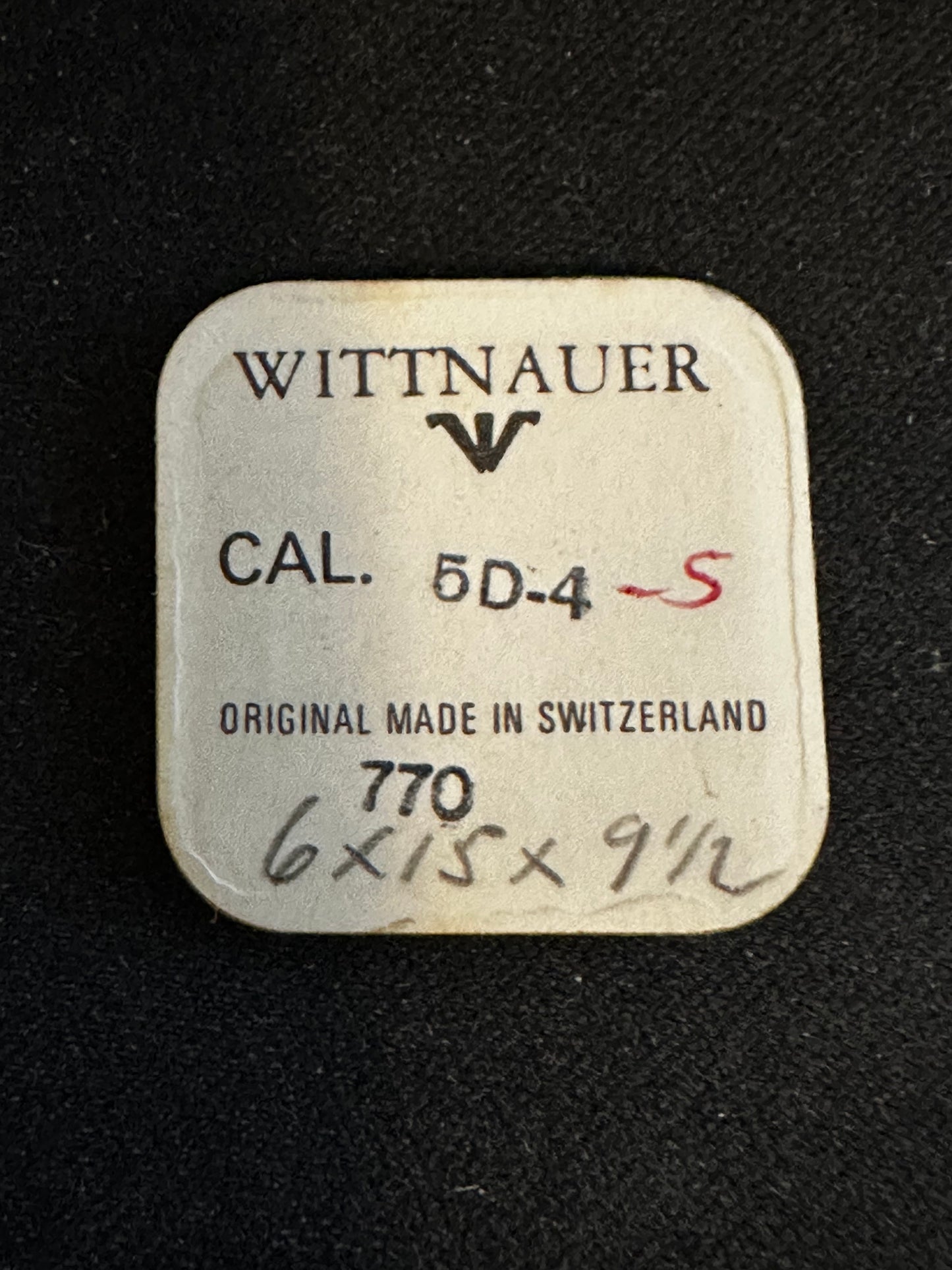 Wittnauer Factory Mainspring for caliber 5D1, 5D2, 5D3, 5D4, 5D5 - Alloy