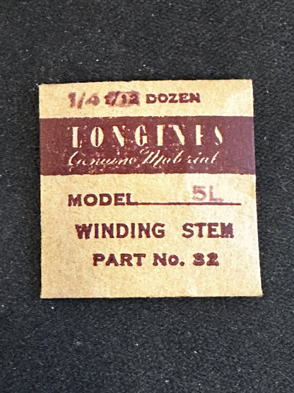 Longines Factory stems for caliber 5L, set of 3 - new in envelope