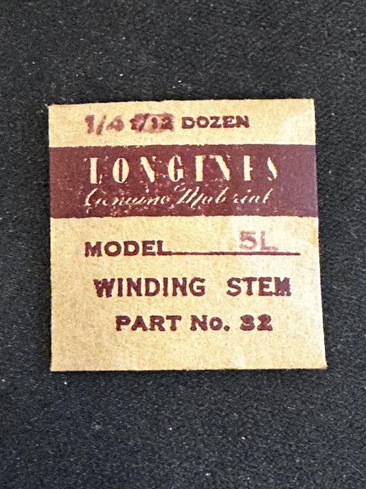 Longines Factory stems for caliber 5L, set of 3 - new in envelope