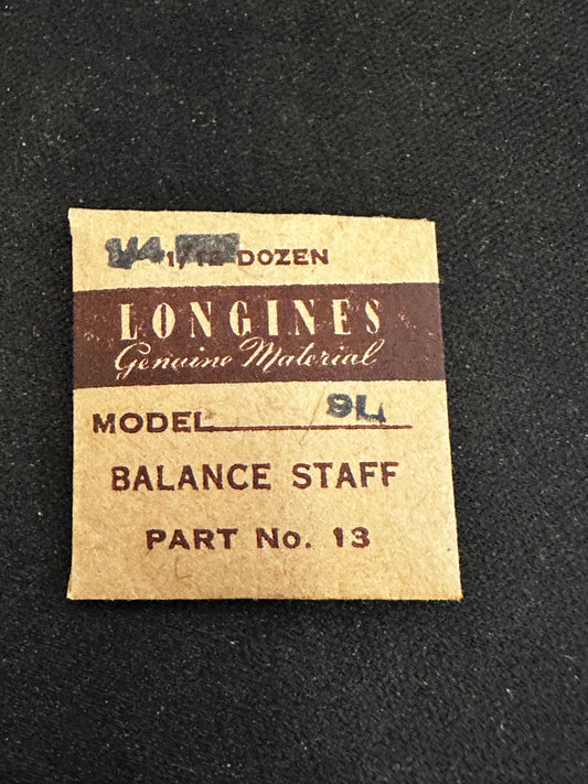 Longines Factory Balance Staff (3) for Longines caliber 9L - new