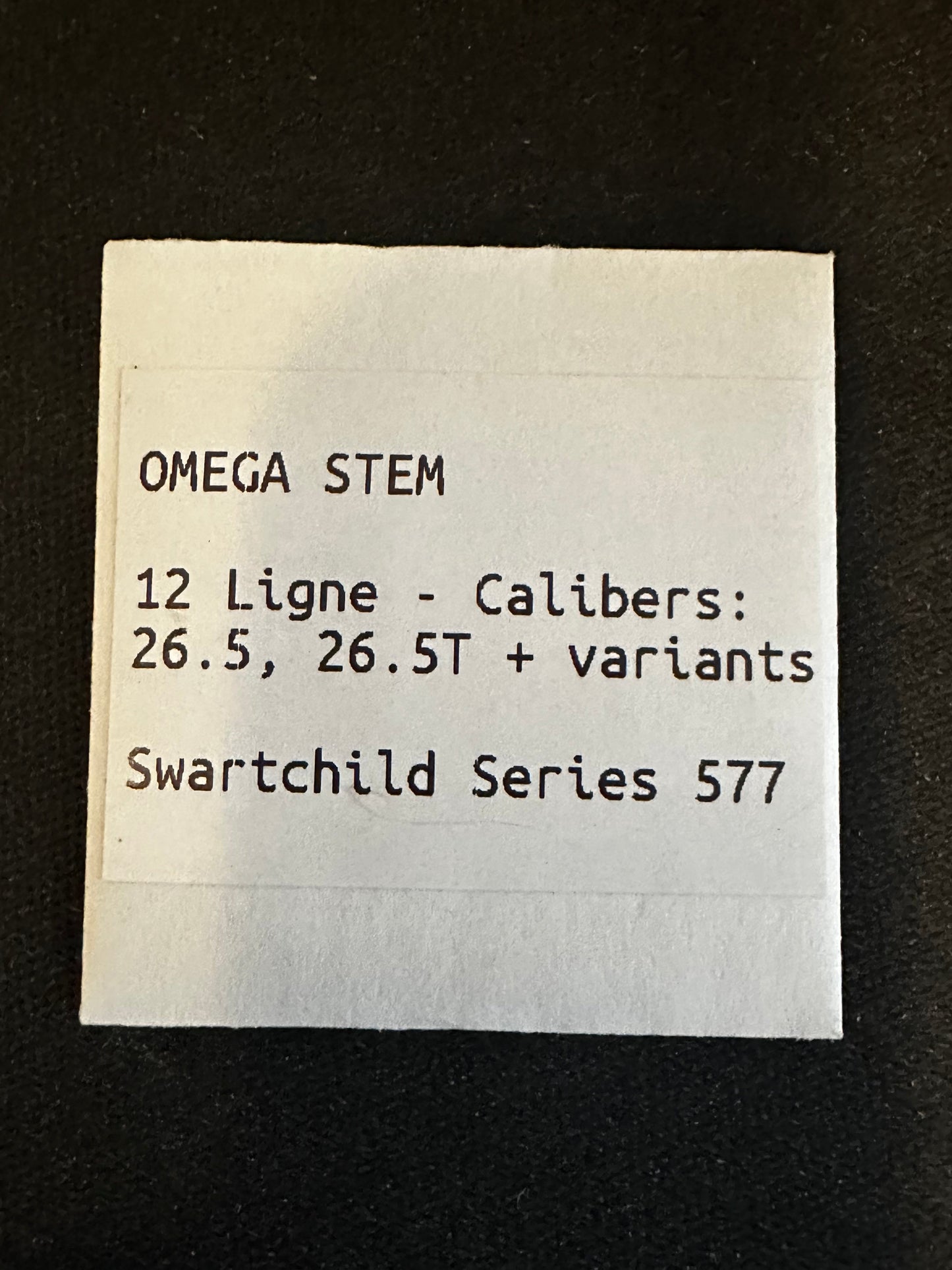 Stem for Omega caliber 26.5, 26.5T movements