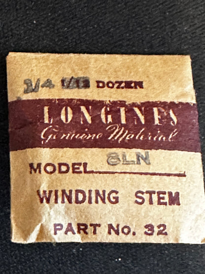 Longines Factory stems for caliber 8N, 8LN, set of 3 - new in envelope