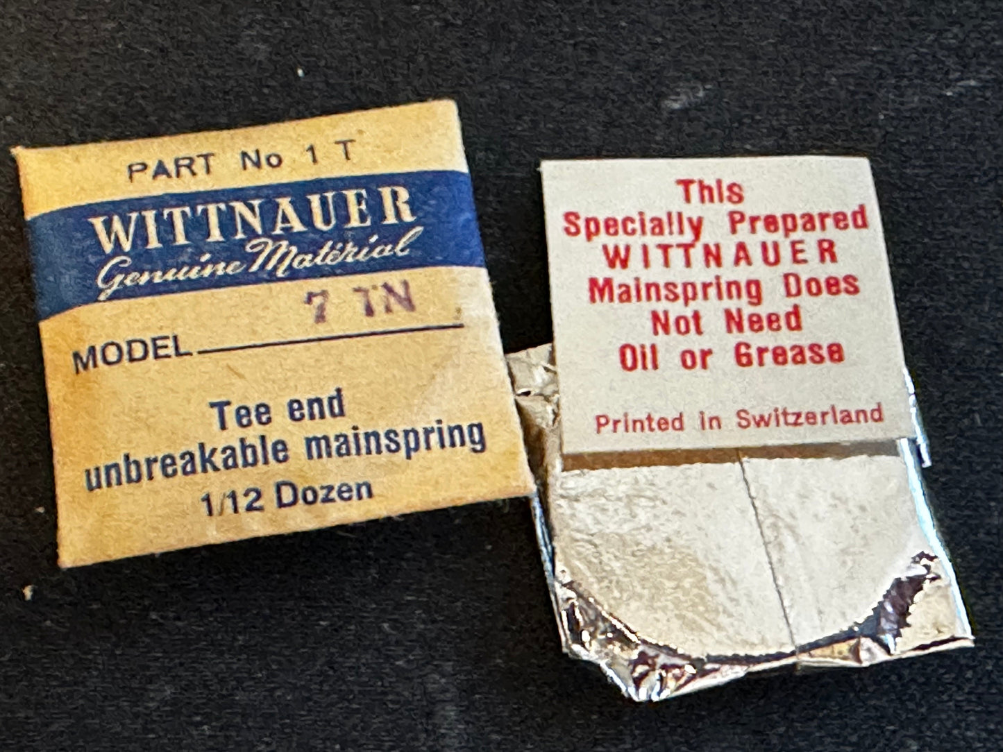 Wittnauer Factory Mainspring for caliber 7TN - Alloy