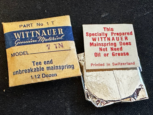 Wittnauer Factory Mainspring for caliber 7TN - Alloy