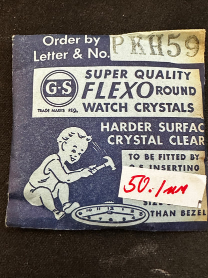 GS PKH59 Pocket Watch Crystal 50.1mm - New