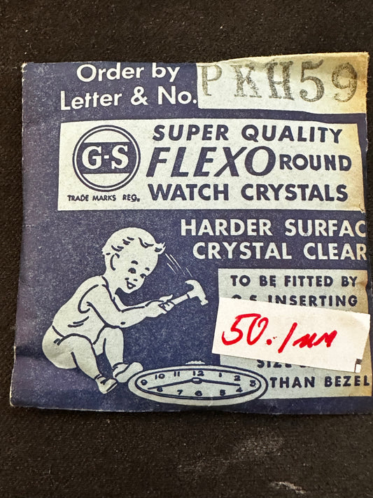 GS PKH59 Pocket Watch Crystal 50.1mm - New