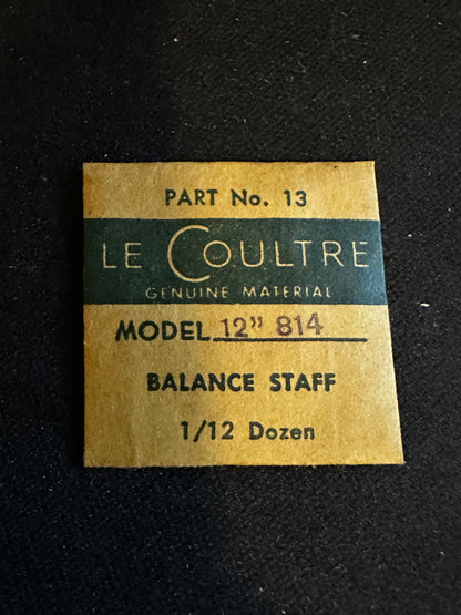 LeCoultre Factory Balance Staff for Longines caliber 814 - new