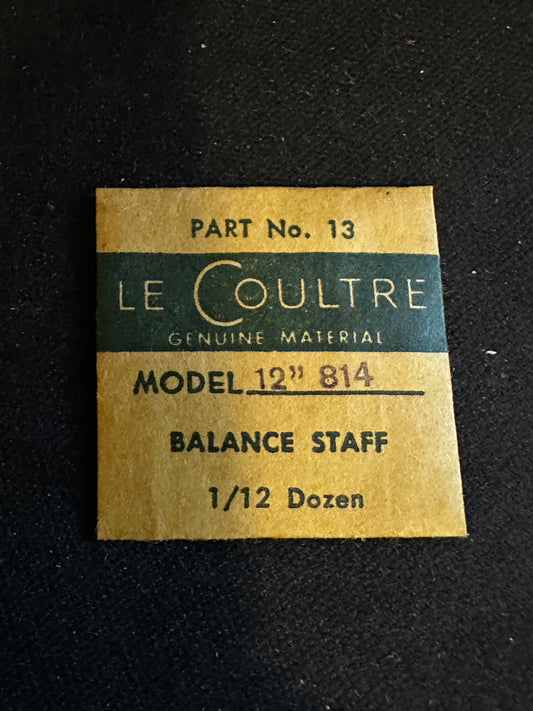 LeCoultre Factory Balance Staff for Longines caliber 814 - new