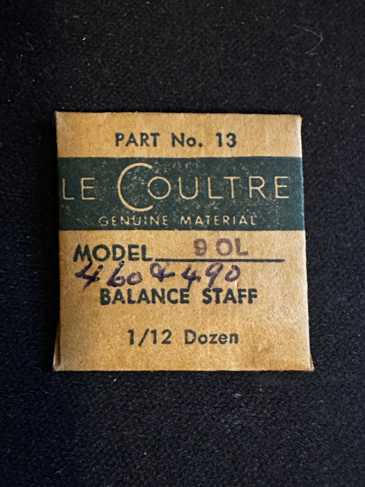 LeCoultre Factory Balance Staff for caliber 9 OL - new