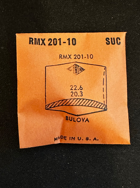 SUC Rocket Crystal RMX 201-10  for BULOVA 22.6 x 20.3mm - New
