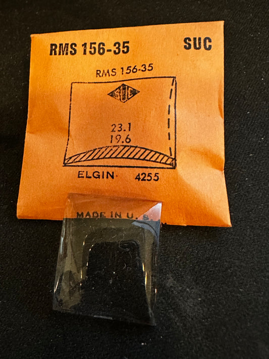 SUC Rocket Crystal RMS 156-35 for ELGIN case #4255 - 23.1 x 19.6mm - New