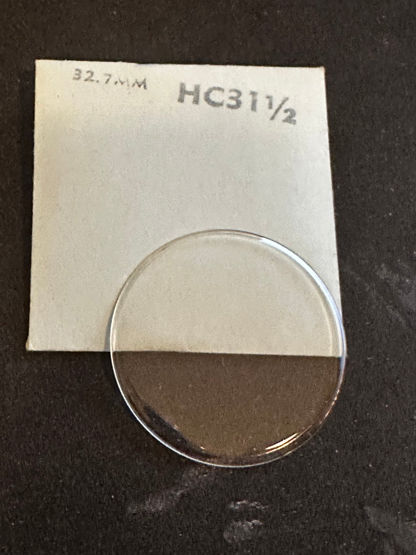 GS HC 31½ Hunting Case Pocket Watch Crystal 32.7mm - New