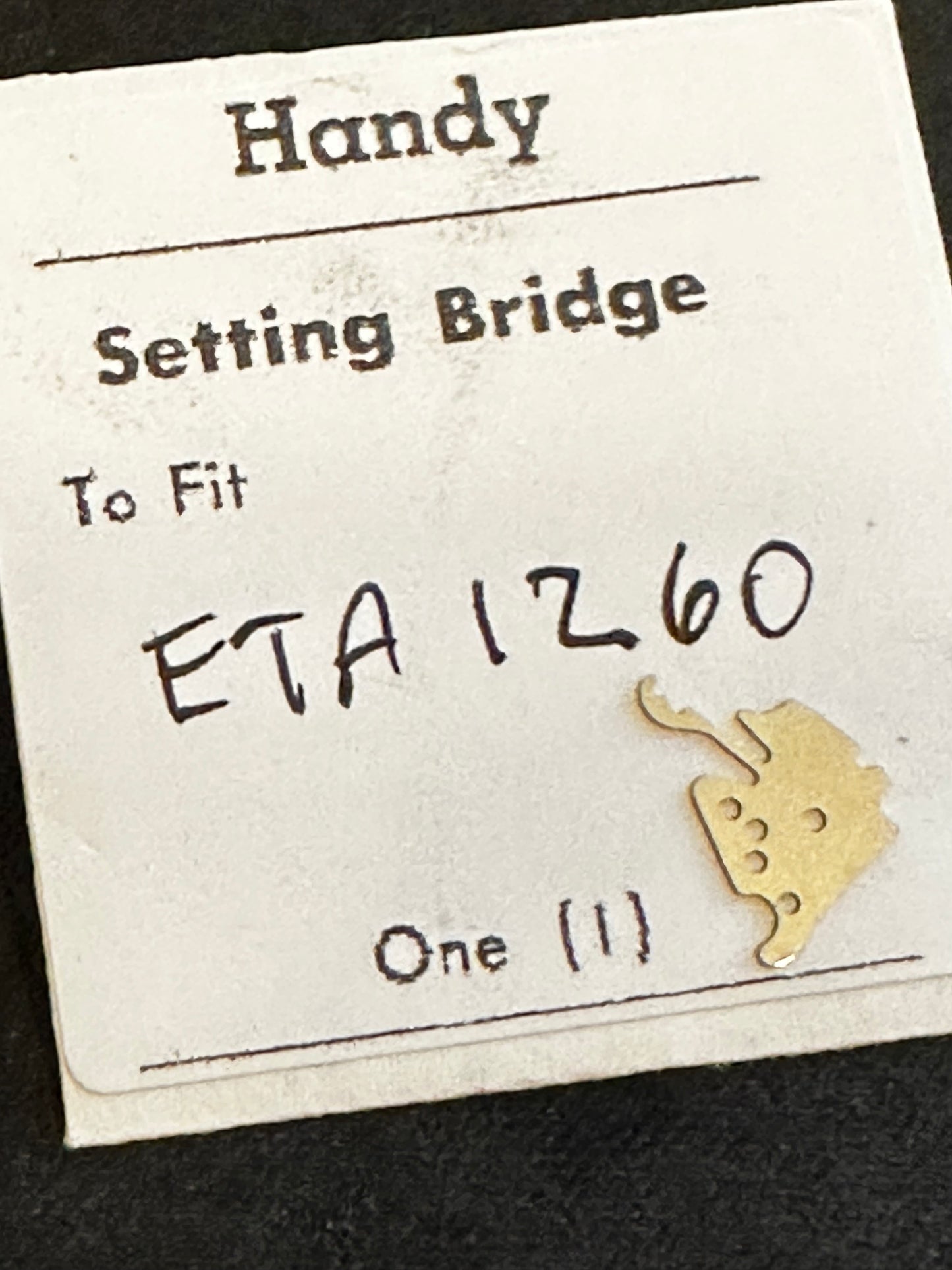 Handy Set Lever Bridge for ETA caliber 1260 - new
