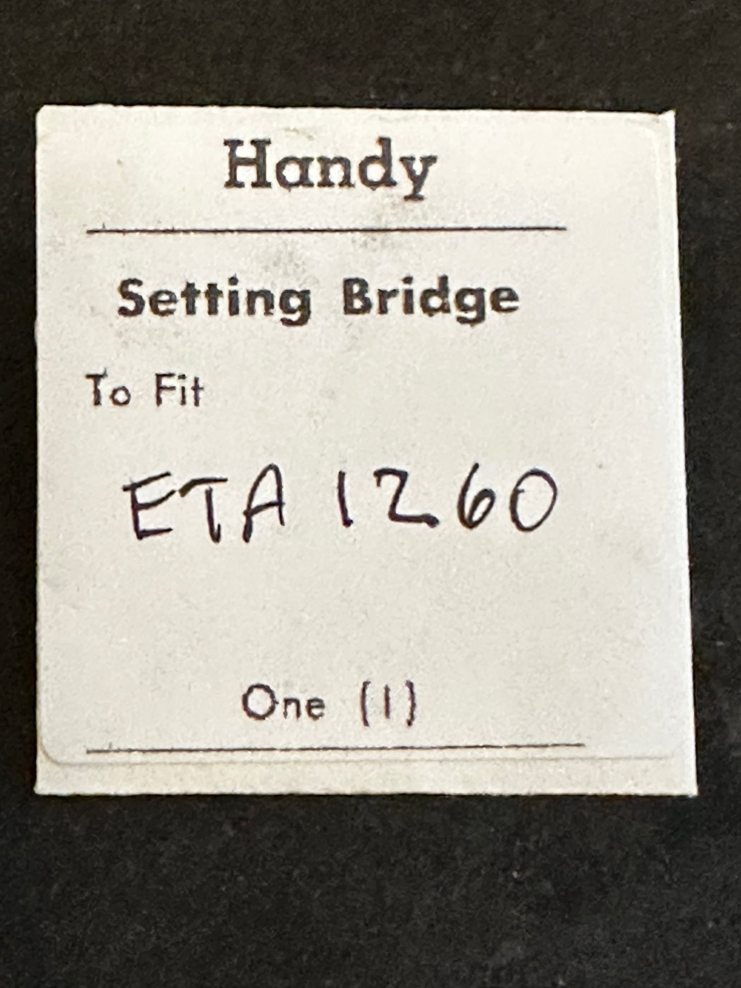Handy Set Lever Bridge for ETA caliber 1260 - new