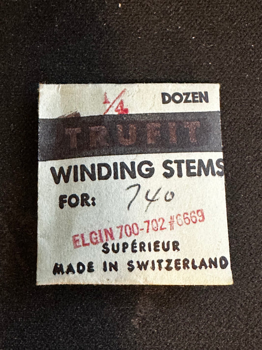 Lot of 2 TRUFIT Stem / Winding Arbors for 20/0s Elgin No. 6669