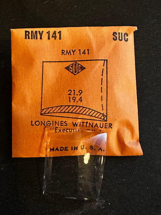 SUC Rocket Crystal RMY 141 for LONGINES WITTNAUER Executive O - 21.9 x 19.4mm - New