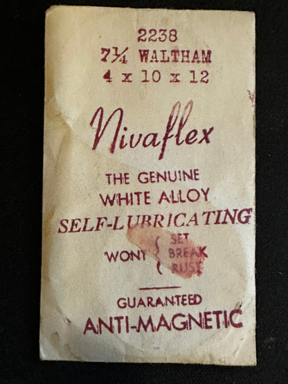 Nivaflex Unbreakable Mainspring for Waltham 7¼ ligne No. 2238 - Alloy