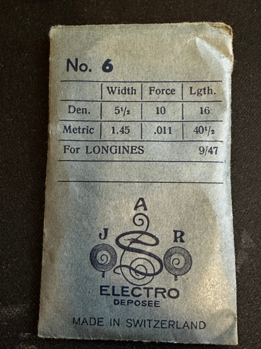 Electro Mainspring for 9L Longines caliber 9.47 - Steel