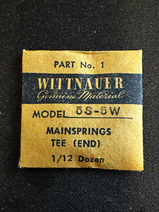 Wittnauer Factory Mainspring for caliber 5S, 5W - Steel