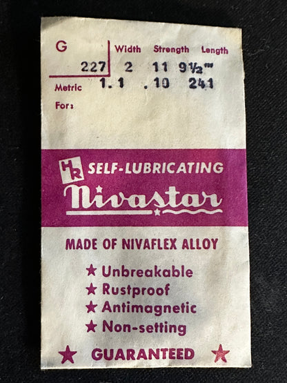 HR Nivastar Unbreakable Mainspring G227 for Langendorf caliber 2 - Alloy