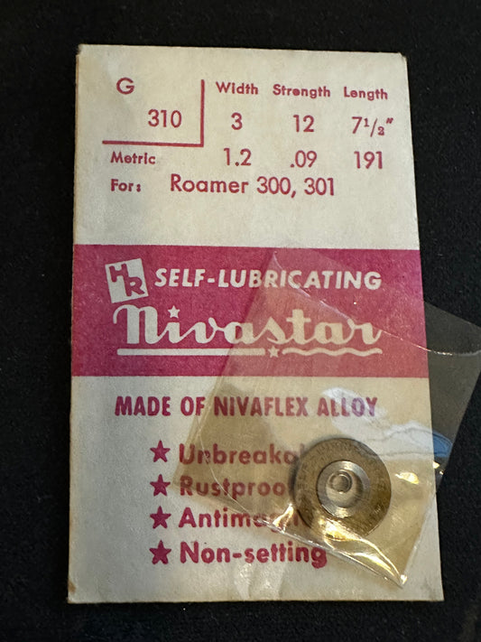 HR Nivastar Mainspring G310 for Roamer caliber 300, 301 - Alloy