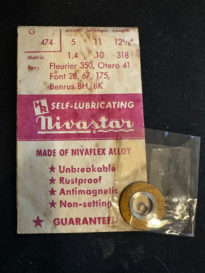 HR Nivastar Mainspring G474 for Otero 41, Fleurier 350, Font 28, 67, 175 - Alloy