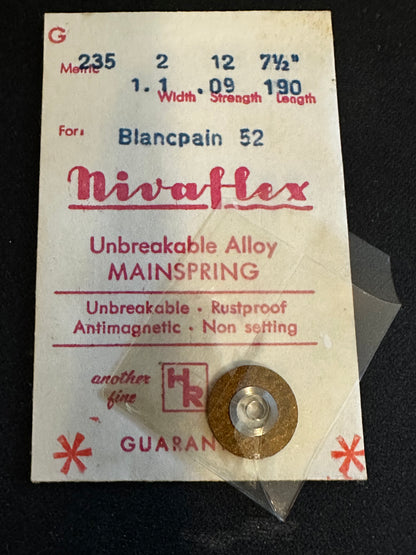 HR Nivaflex Mainspring G235 for Blancpain caliber 52 - Alloy