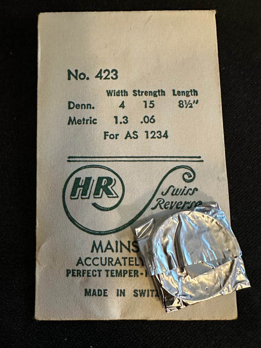 HR Mainspring No. 423 for AS caliber 1234 - Steel