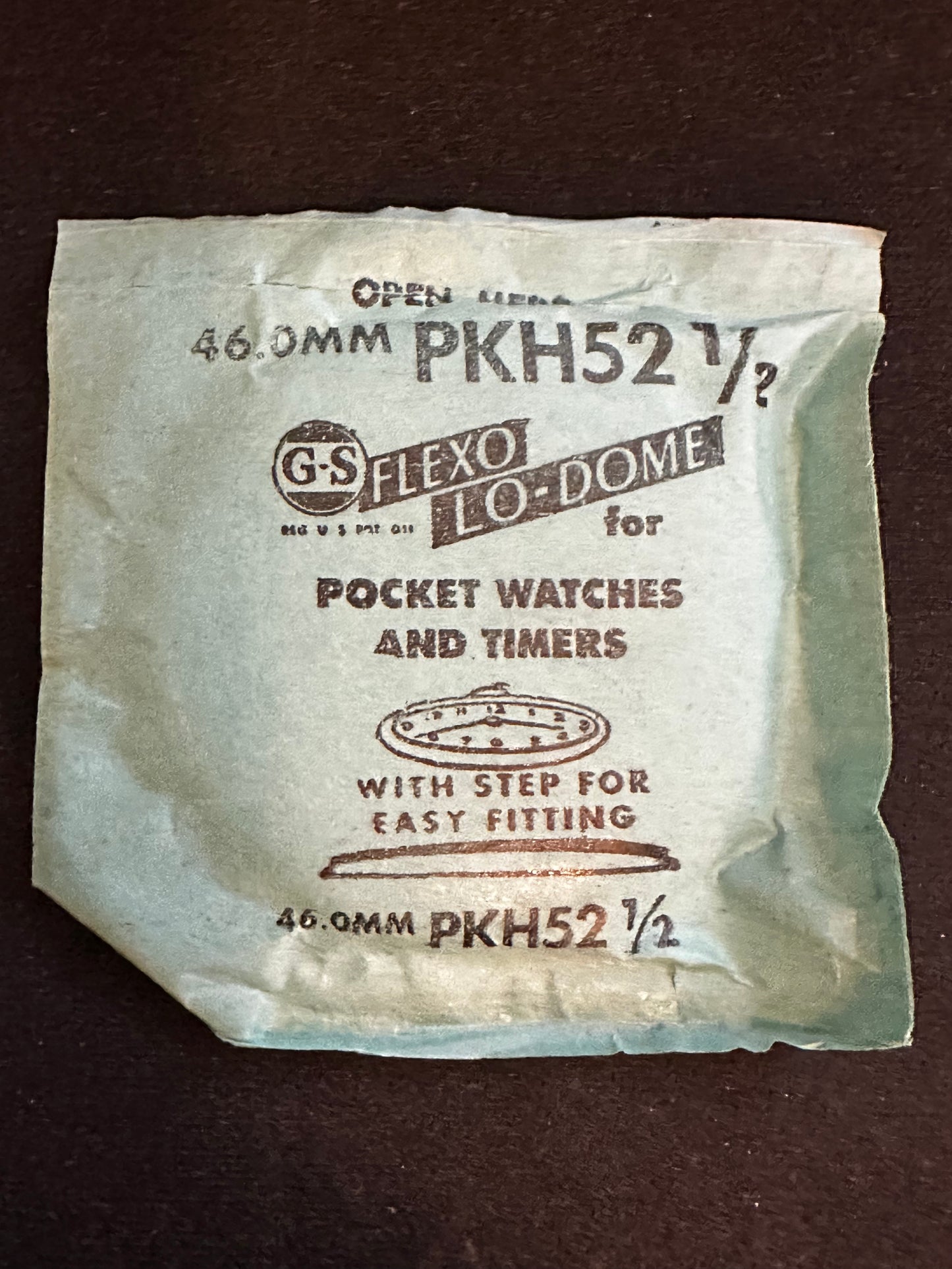 GS PKH52½ Pocket Watch Crystal 46.0mm - New