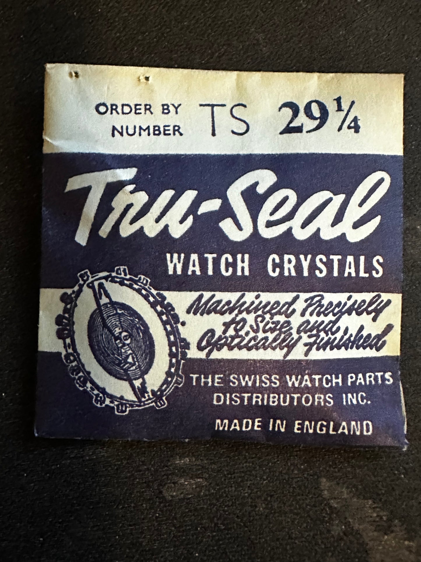 Tru-Seal Round Wrist Watch Crystal sizes 18 thru 33