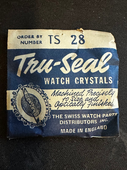 Tru-Seal Round Wrist Watch Crystal sizes 18 thru 33