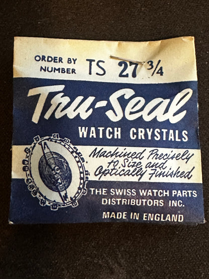 Tru-Seal Round Wrist Watch Crystal sizes 18 thru 33