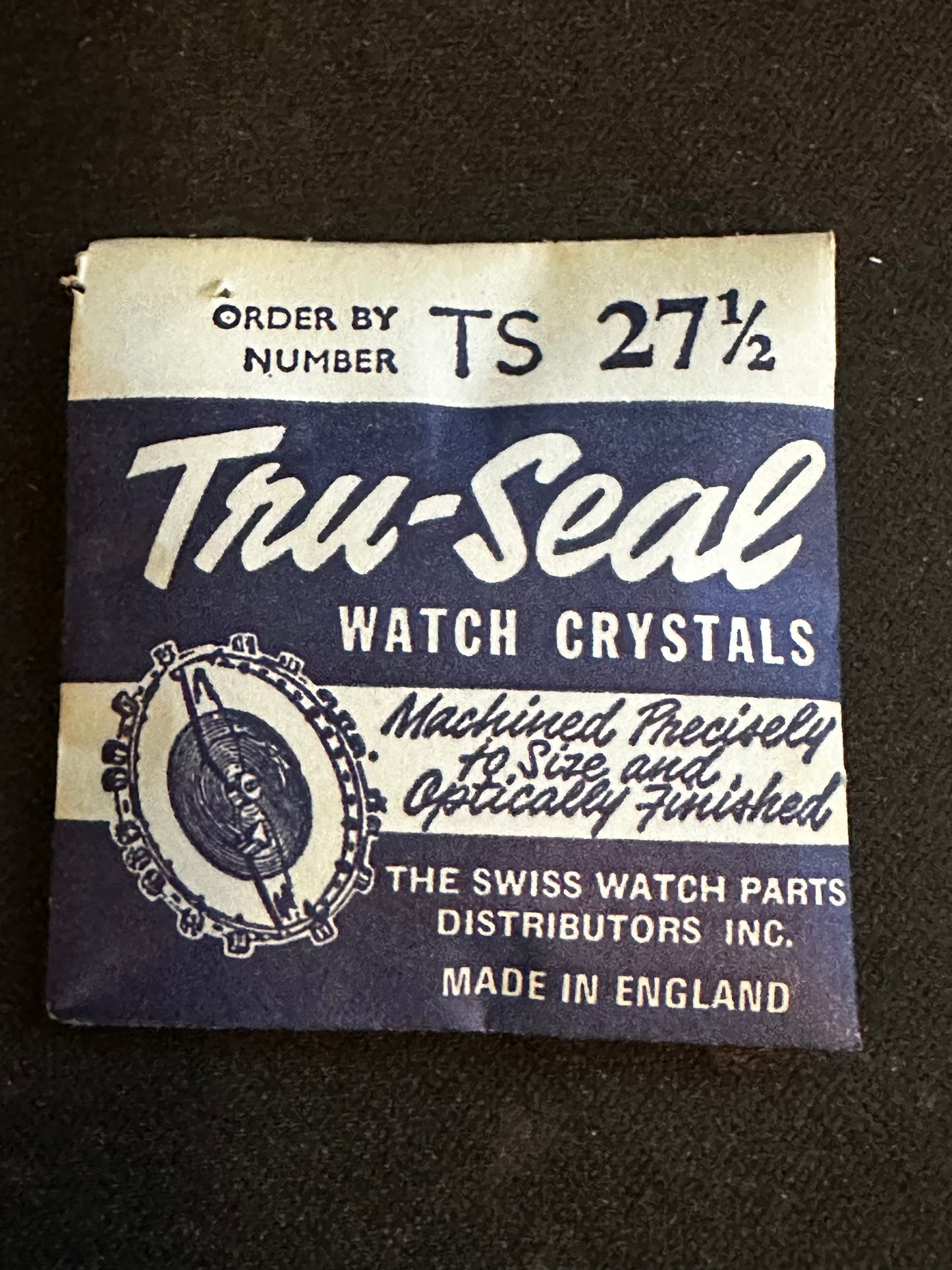 Tru-Seal Round Wrist Watch Crystal sizes 18 thru 33