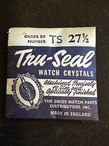 Tru-Seal Round Wrist Watch Crystal sizes 18 thru 33