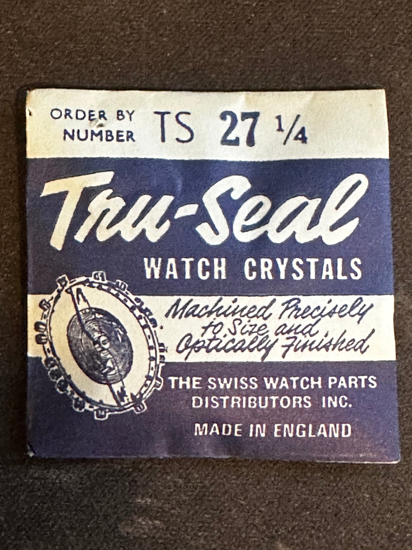 Tru-Seal Round Wrist Watch Crystal sizes 18 thru 33