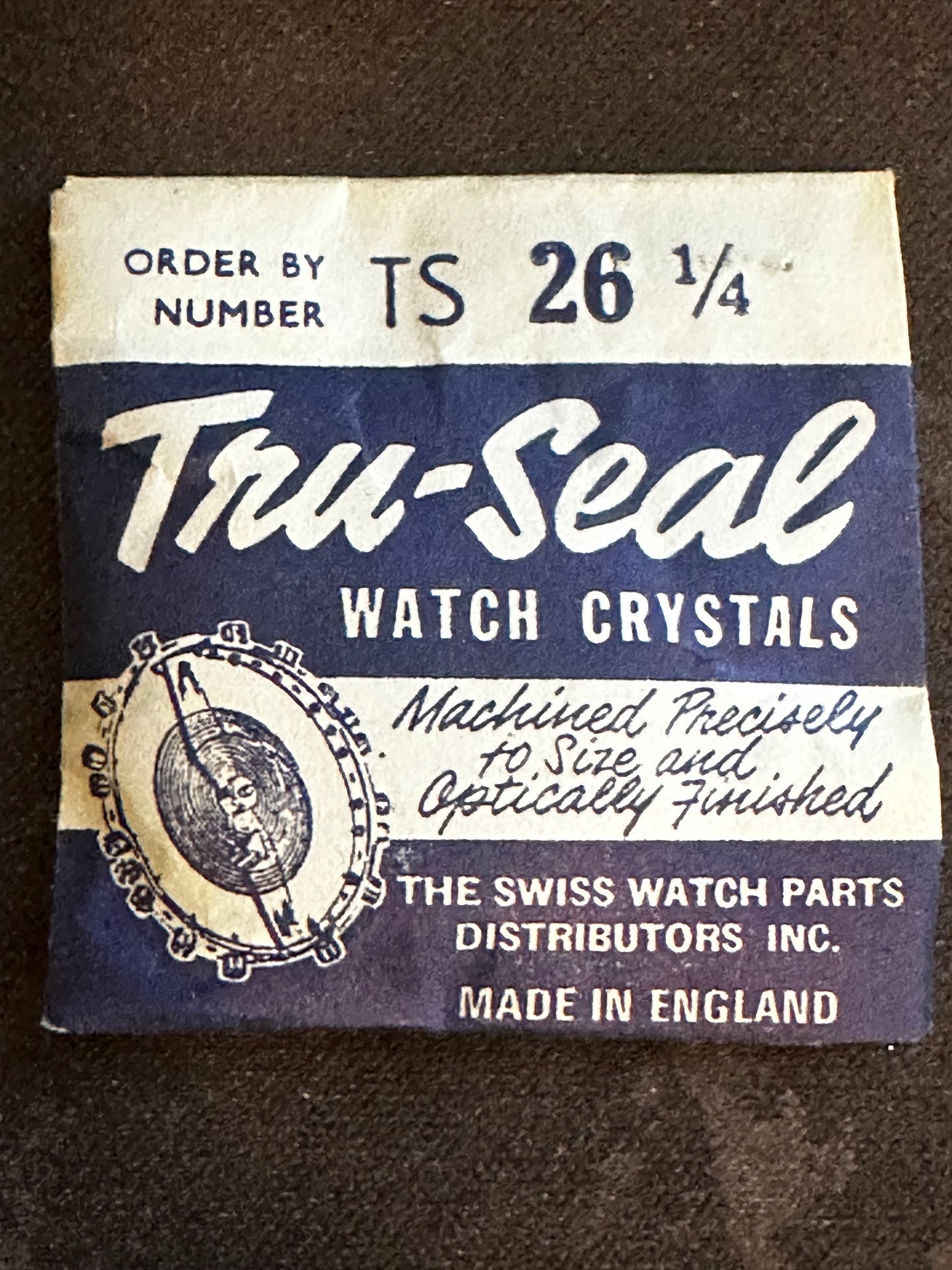 Tru-Seal Round Wrist Watch Crystal sizes 18 thru 33