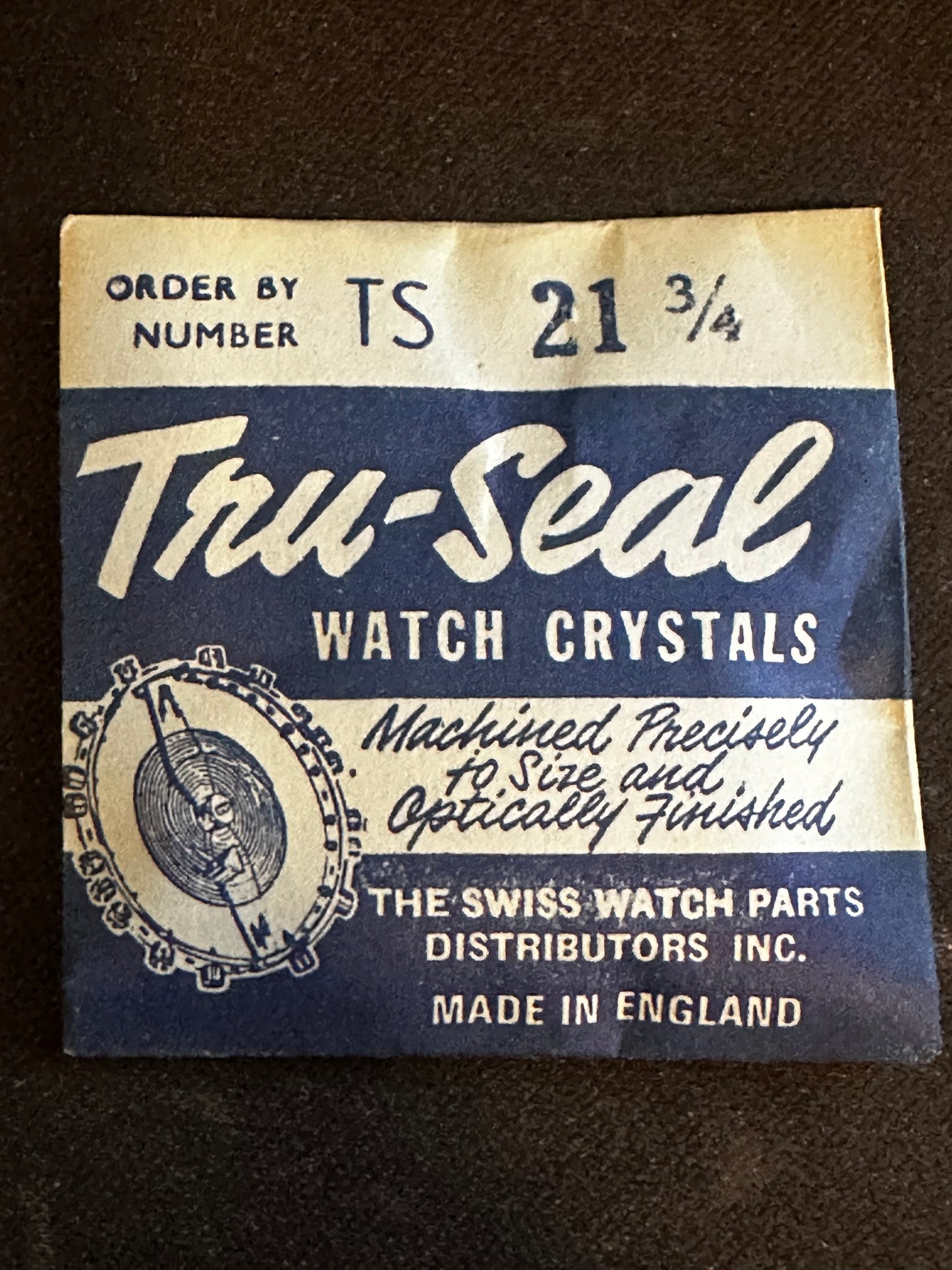 Tru-Seal Round Wrist Watch Crystal sizes 18 thru 33