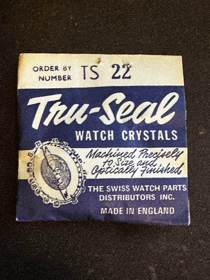 Tru-Seal Round Wrist Watch Crystal sizes 18 thru 33