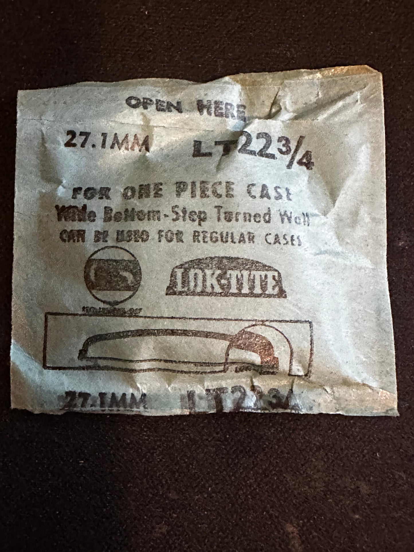 GS LT Lok-Tight Round Wrist Watch Crystal sizes 18½ thru 32½