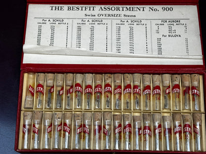 BESTFIT Assortment #900 of Oversized Swiss Stems for Wrist Watches