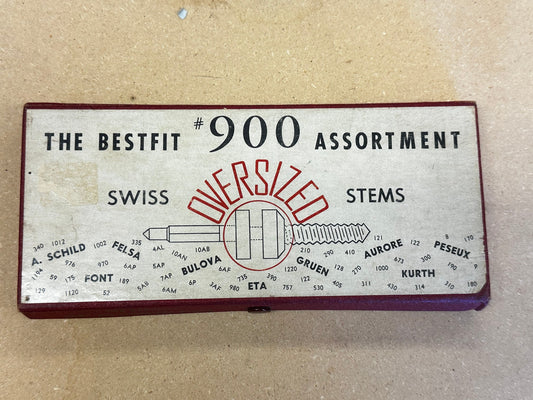 BESTFIT Assortment #900 of Oversized Swiss Stems for Wrist Watches